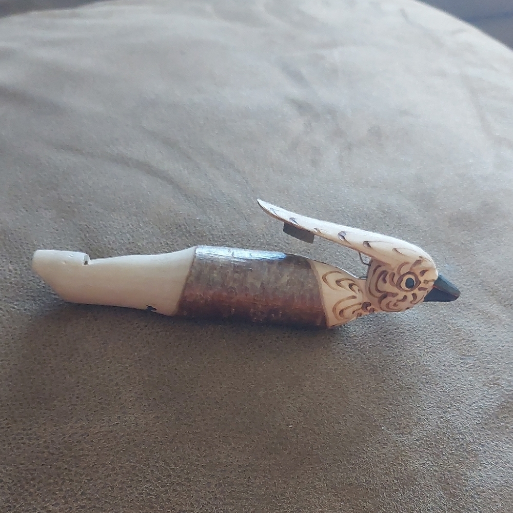 Carved Bird Figurine Whistle
